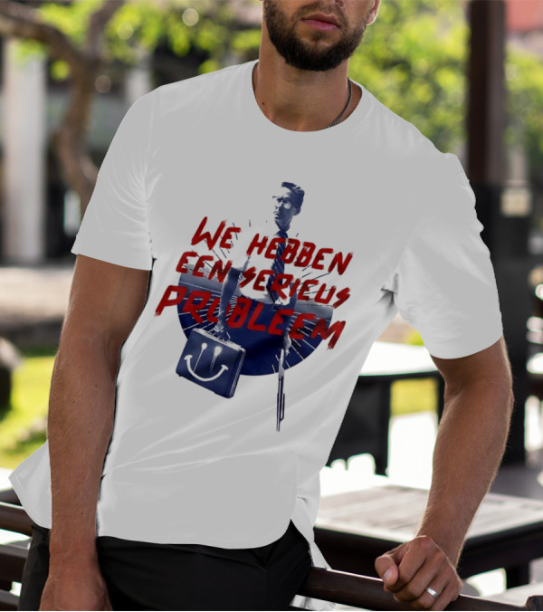 We Hebben Een Serieus Probleem Smiley Bag Man In Shadow T-Shirt