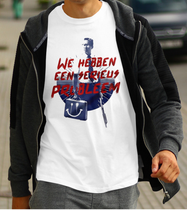 We Hebben Een Serieus Probleem Smiley Bag Man In Shadow T-Shirt