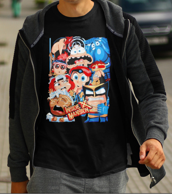 Inside X Mansion Inside Out 2 X-Men Mashup T-Shirt