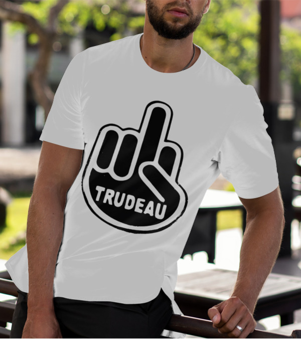 Trudeau Middle Finger Hand Gesture T-Shirt