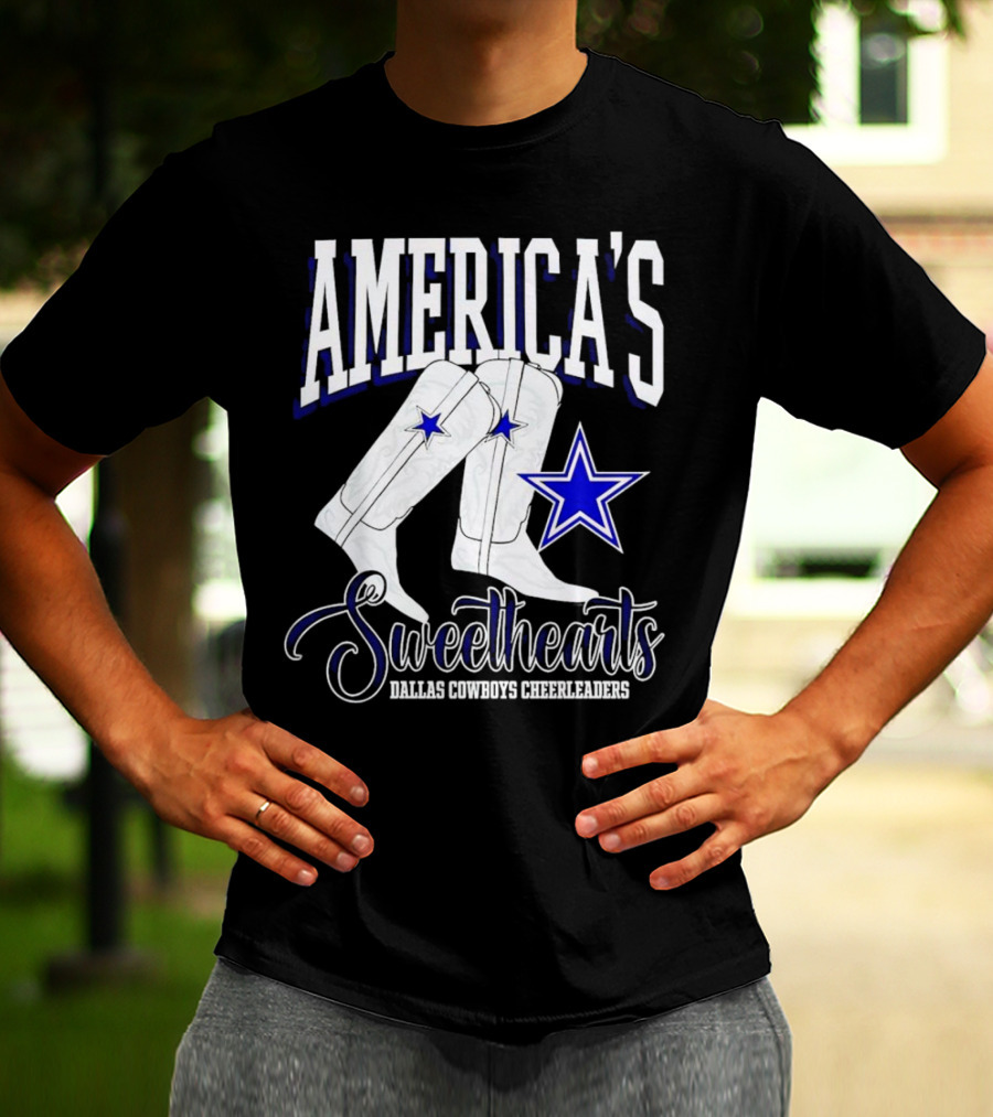 America's Sweethearts Dallas Cowboys Cheerleaders Boots T-Shirt