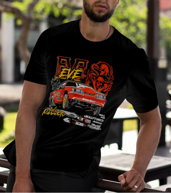 Eve Nic Roberts Devils Glue Racing Bully Tuned Nitrous Outlet Nitro Mustang T-Shirt