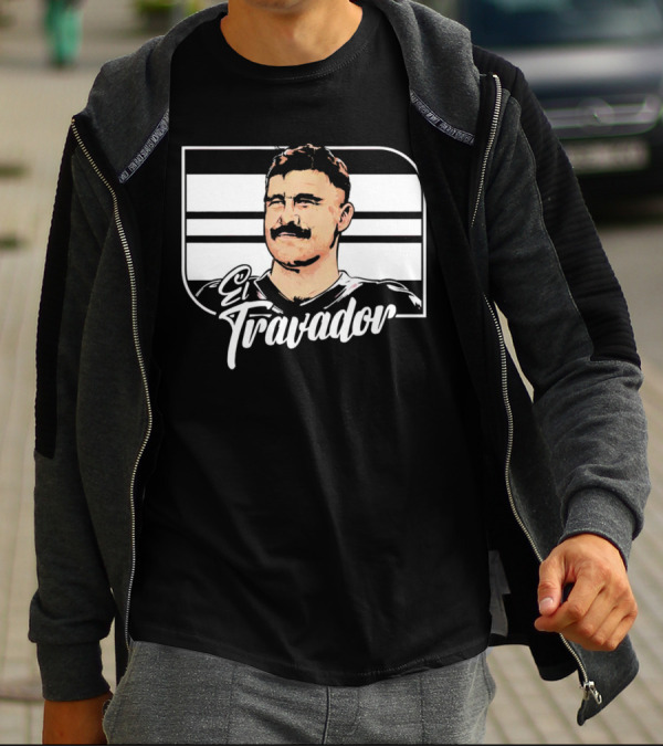 Travis Kelce El Travador NFL Football Player Caricature T-Shirt