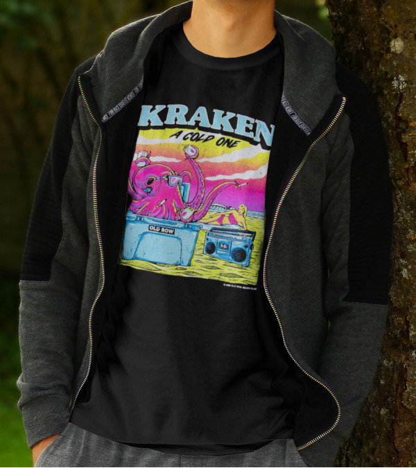 KRAKEN A COLD ONE OLD ROW BEACH CLUB T-Shirt