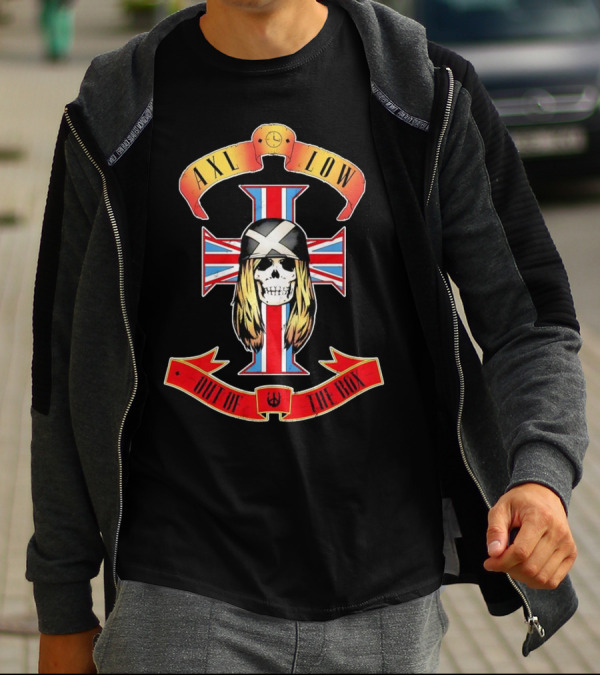 AXL LOW Skull Out Of The Box Union Jack Cross T-Shirt