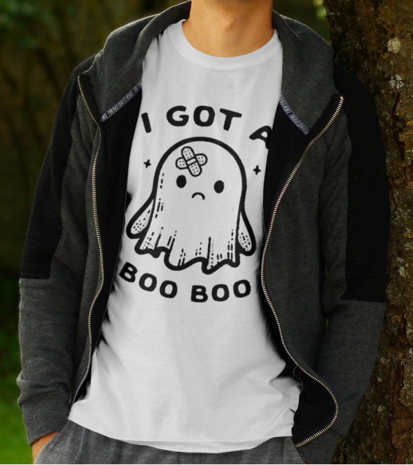 I Got A Boo Boo Ghost With Bandage On Head T-Shirt