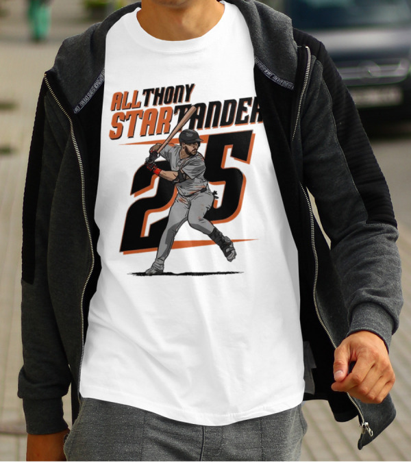 Anthony Santander All-Star Baseball Player Number 25 Baltimore T-Shirt