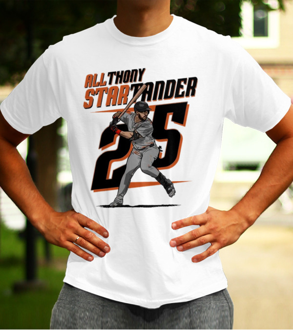 Anthony Santander All-Star Baseball Player Number 25 Baltimore T-Shirt