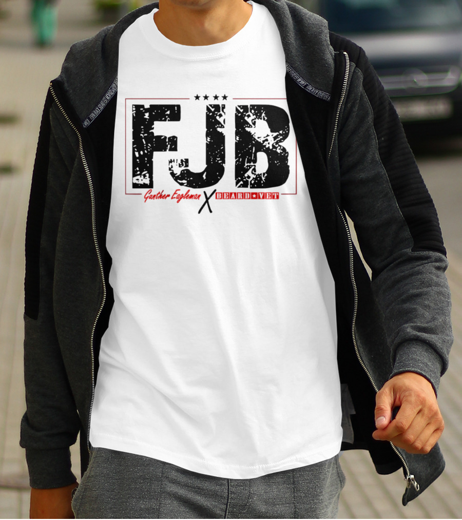 FJB Gunther Eagleman Beard Vet Collaboration Stars T-Shirt