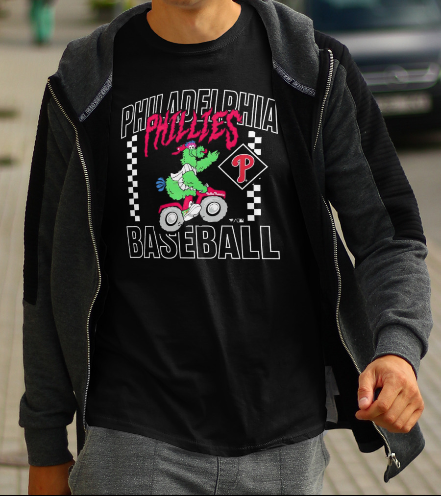 Philadelphia Phillies Baseball Phanatic Scooter Race T-Shirt