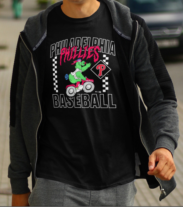 Philadelphia Phillies Baseball Phanatic Scooter Race T-Shirt