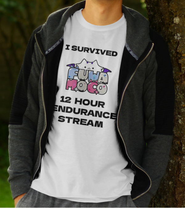I Survived Fuwa Moco 12 Hour Endurance Stream T-Shirt