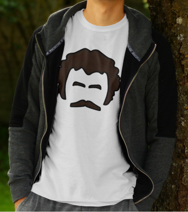 John Oates Mustache Hair T-Shirt