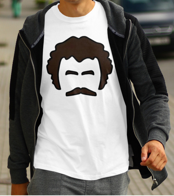 John Oates Mustache Hair T-Shirt