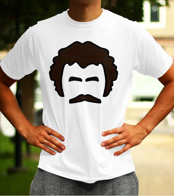 John Oates Mustache Hair T-Shirt