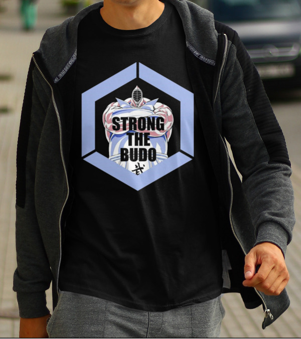 Strong The Budo Martial Arts Warrior Hexagon Emblem T-Shirt