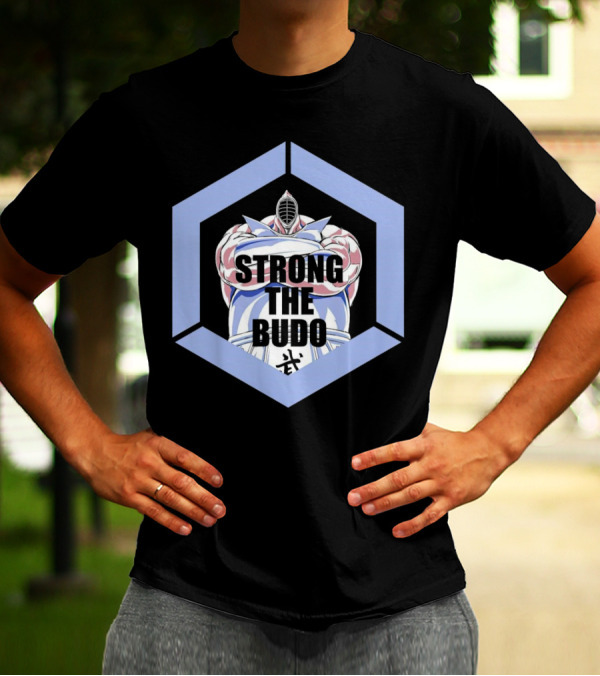 Strong The Budo Martial Arts Warrior Hexagon Emblem T-Shirt