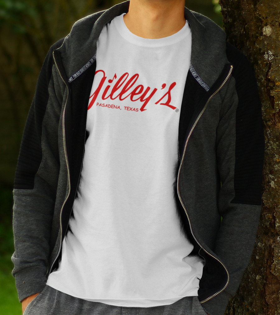 Gilley's Pasadena Texas Retro Logo Red Script T-Shirt