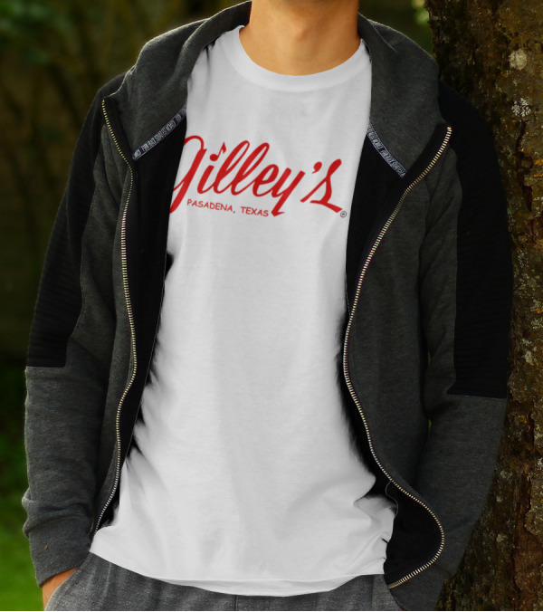 Gilley's Pasadena Texas Retro Logo Red Script T-Shirt
