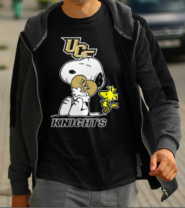 Snoopy And Woodstock UCF Knights Football Team Spirit T-Shirt