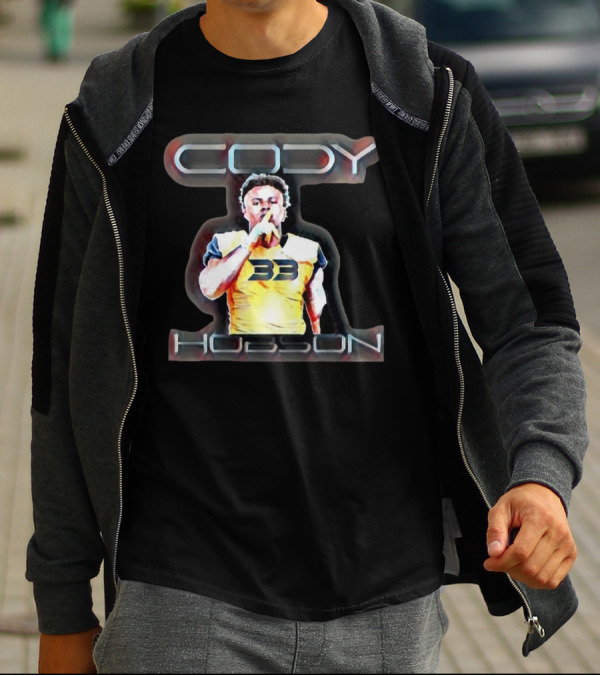 Cody Hobson 33 Merrimack Warriors Football T-Shirt