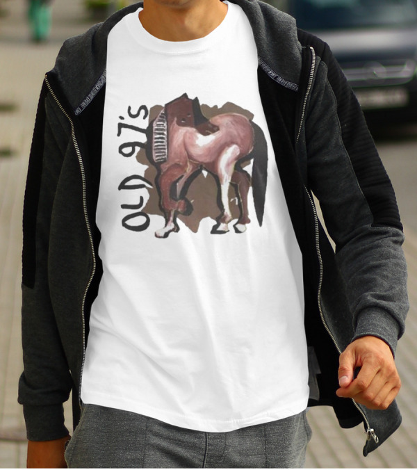 Old 97’s Abstract Horse Painting American Primitive T-Shirt