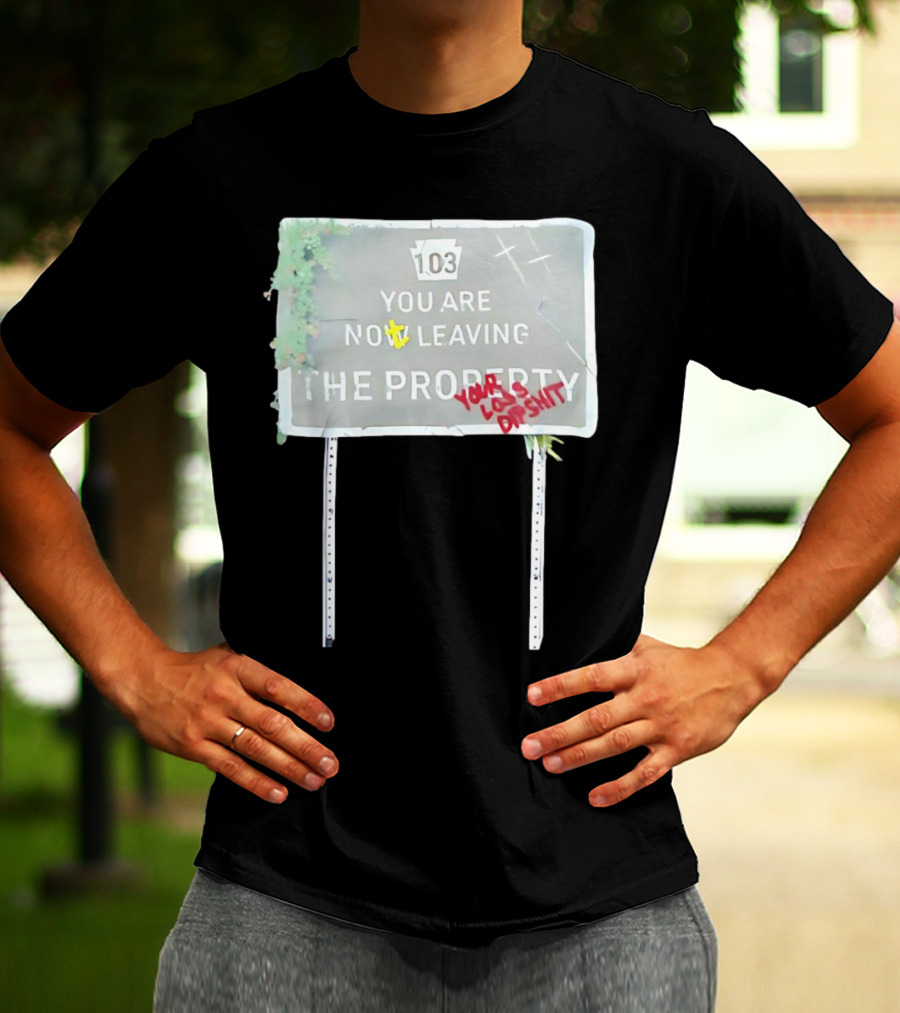 Waterparks 103 You Are Now Leaving The Property You Look Dumb As Shit T-Shirt