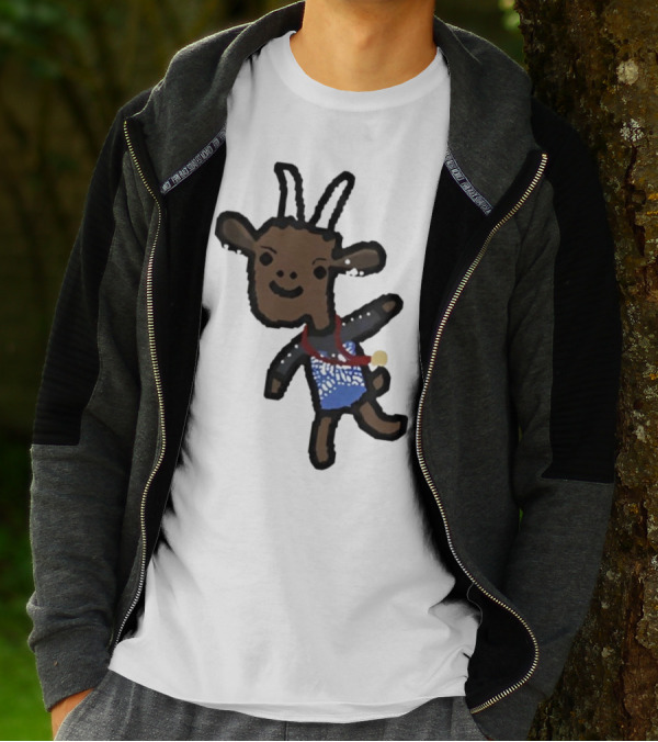 Goat Wearing Medal Inspired By Gymnastics Champion T-Shirt