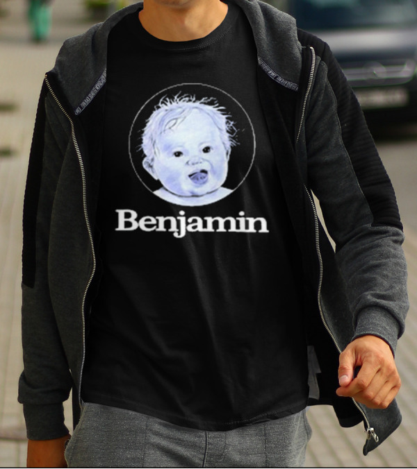 Garrett Watts Baby Benjamin Funny Sketch Drawing T-Shirt