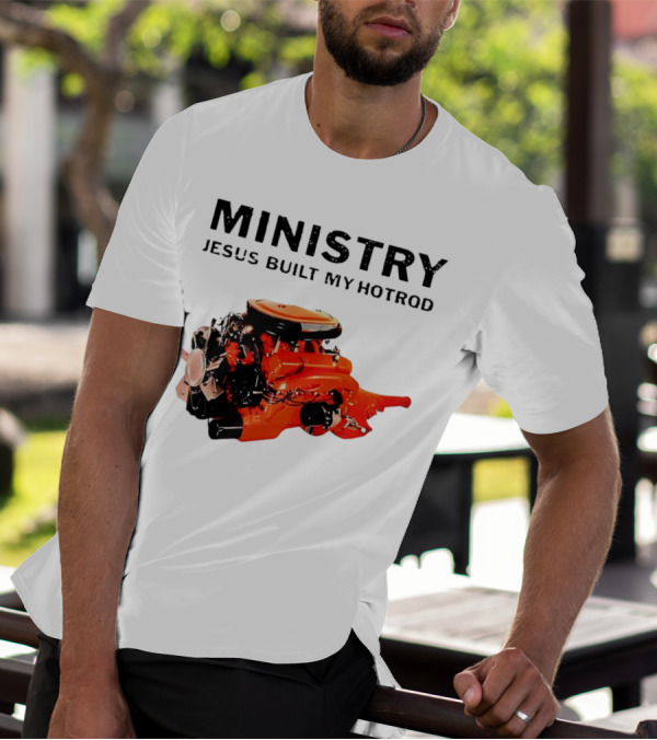 MINISTRY Jesus Built My Hotrod Vintage Engine T-Shirt
