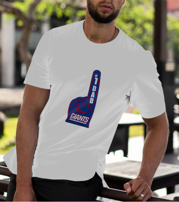 1 Dad Giants New York Giants Happy Father’s Day T-Shirt