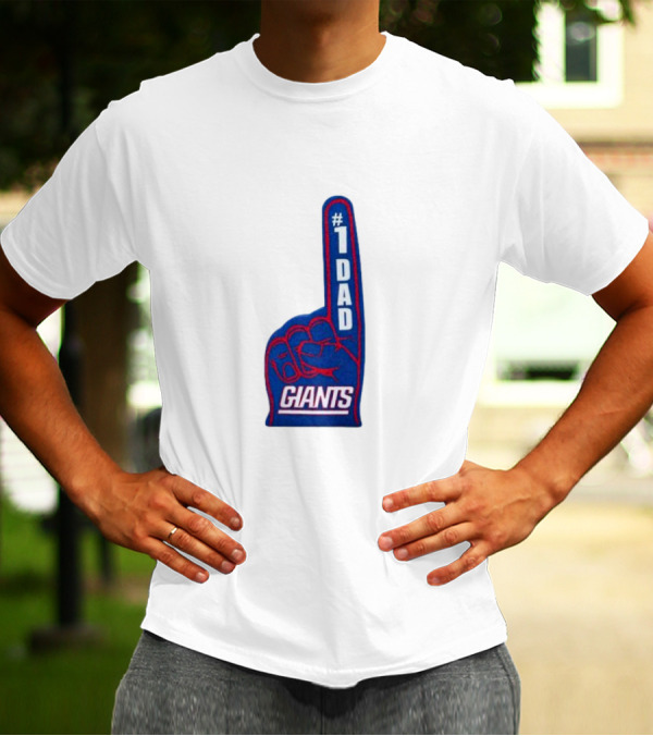 1 Dad Giants New York Giants Happy Father’s Day T-Shirt