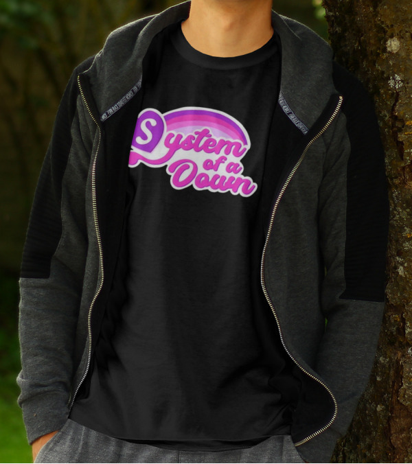 System Of A Down Rainbow Heart T-Shirt