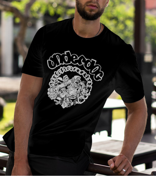 Underdog Graphic With Chains And Characters T-Shirt