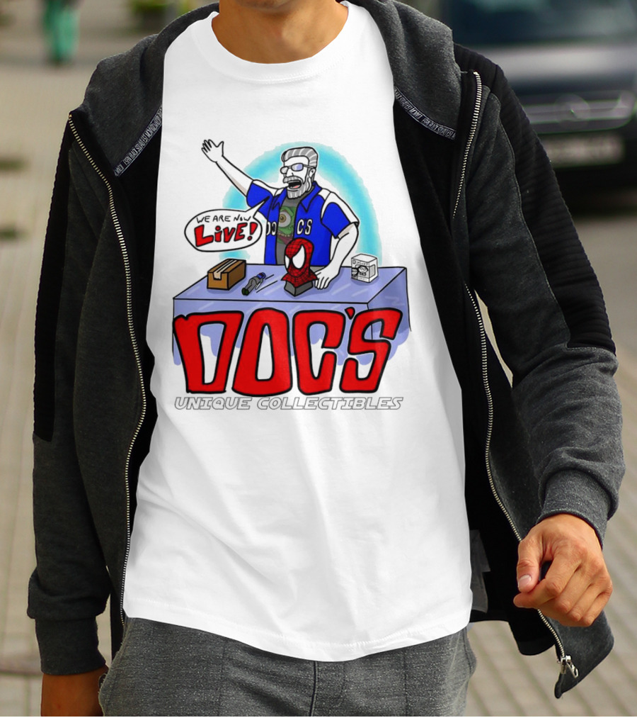 Doc's Unique Collectibles We Are Now Live T-Shirt
