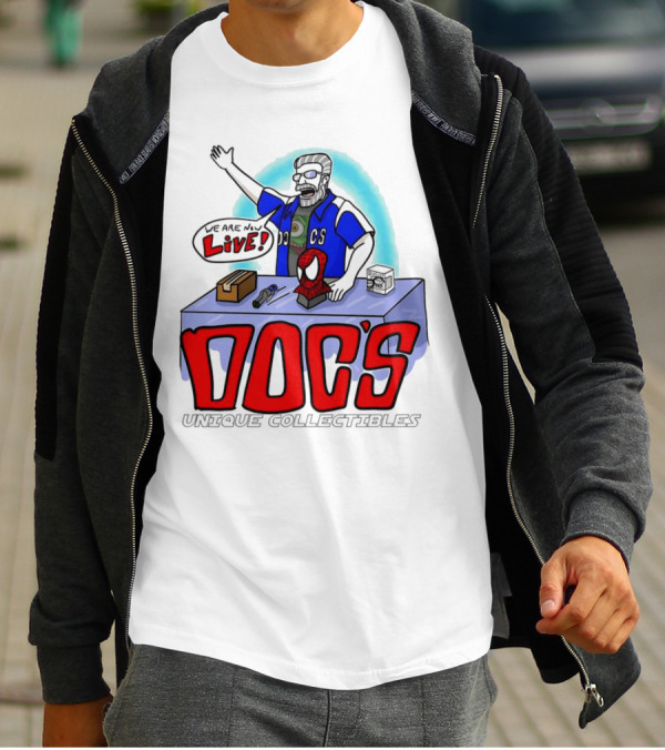 Doc's Unique Collectibles We Are Now Live T-Shirt