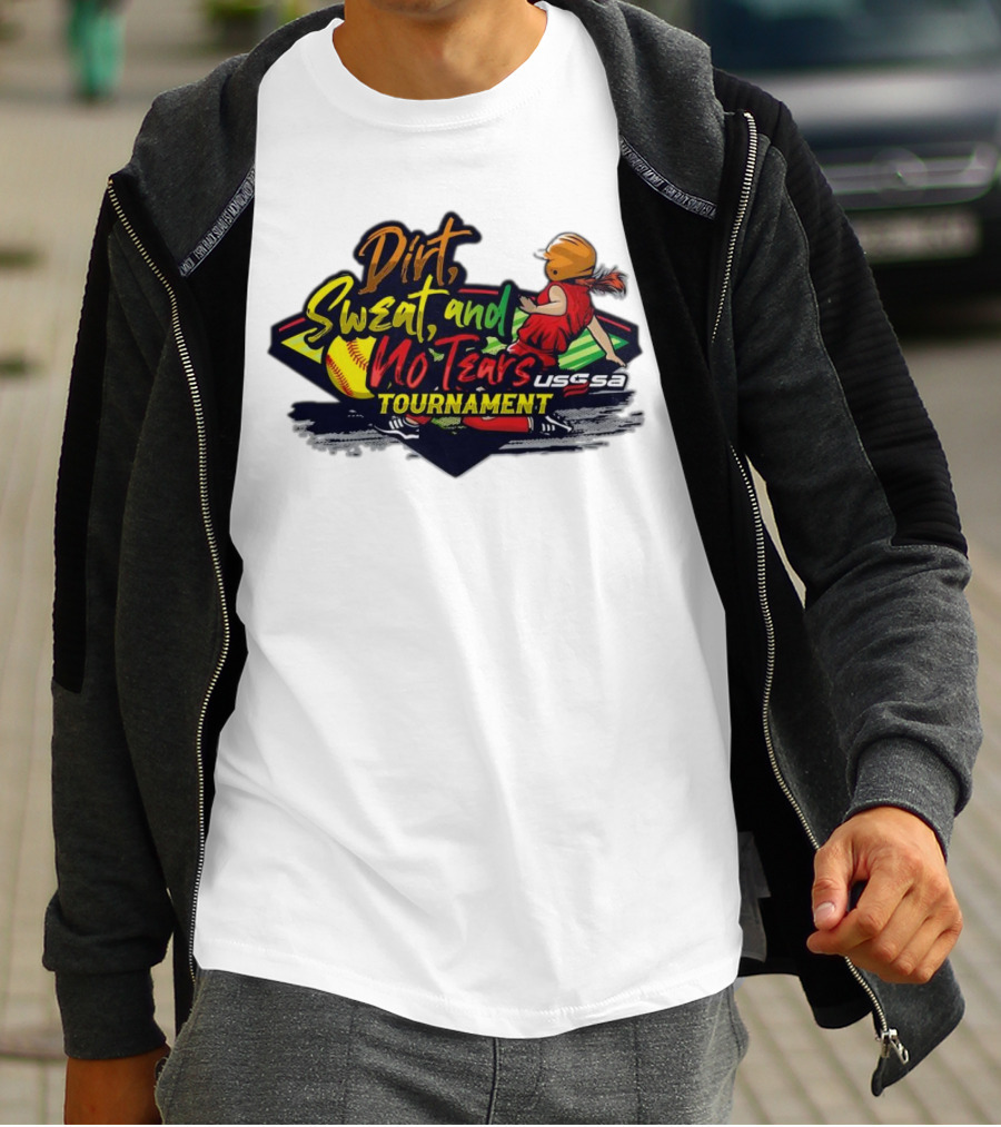 USSSA Texas Dirt Sweat And No Tears Tournament T-Shirt