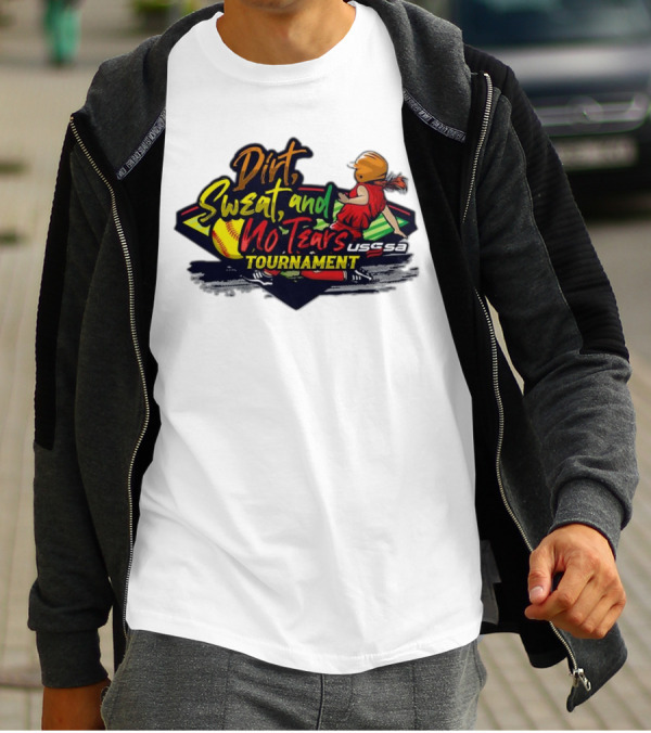 USSSA Texas Dirt Sweat And No Tears Tournament T-Shirt
