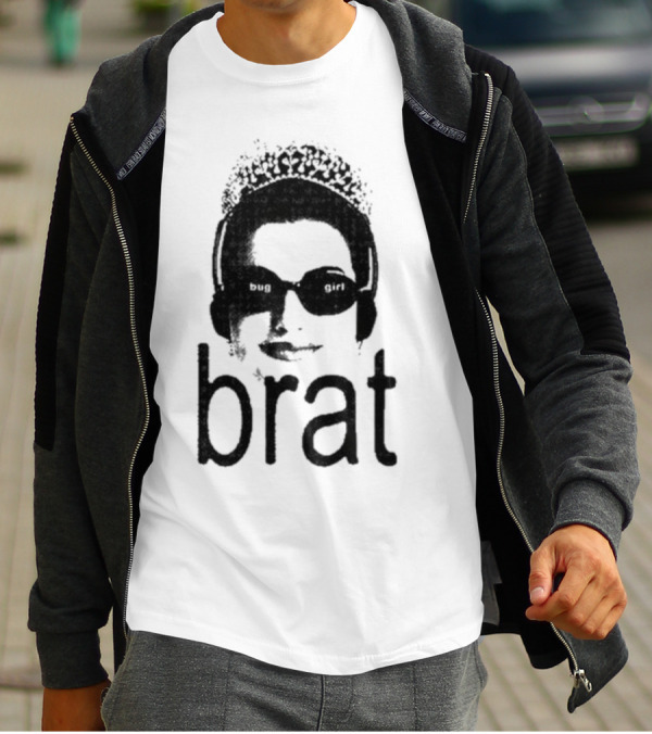 Buggirl200 Bug Girl Brat Sunglasses Crowned Headset T-Shirt