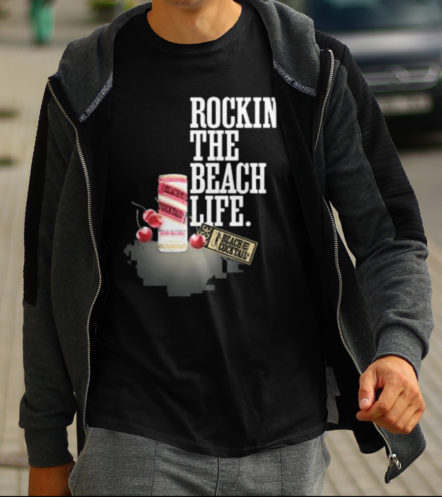 Rockin' The Beach Life Sammy Hagar Red Rocks Beach Cocktail T-Shirt
