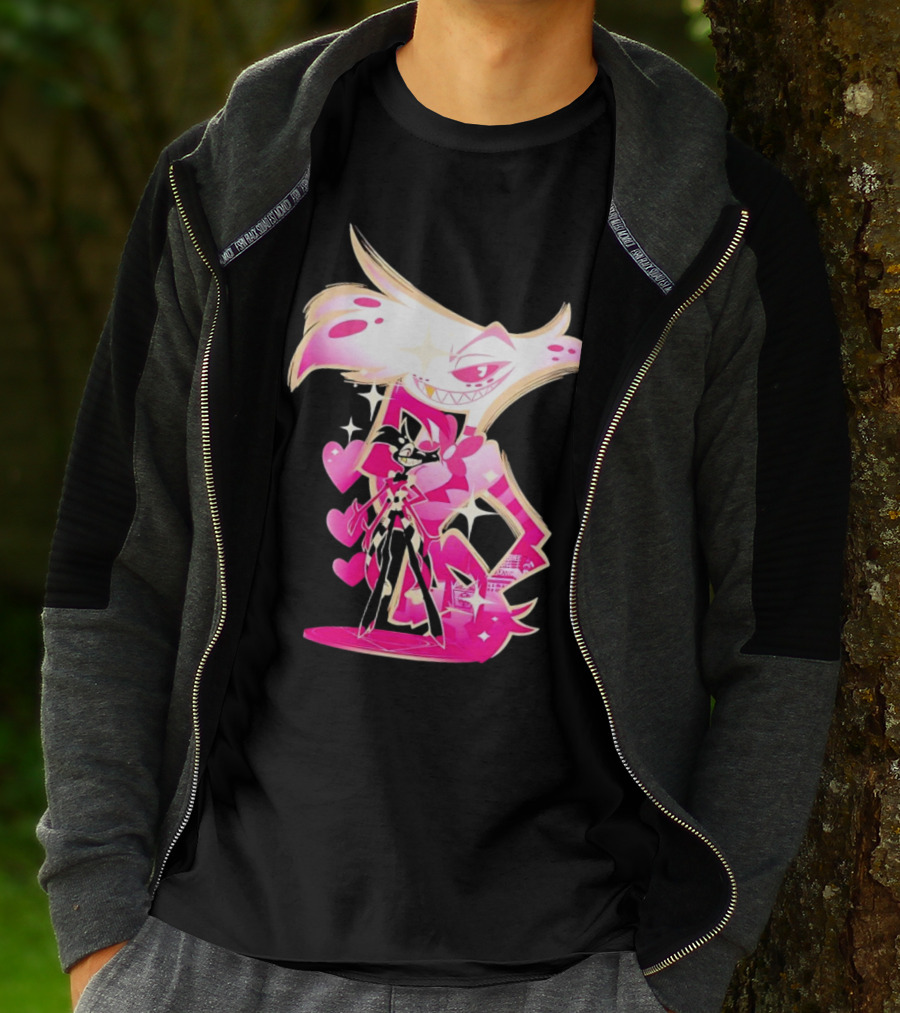 Angel Dust And Alastor Design Hazbin Hotel Series T-Shirt