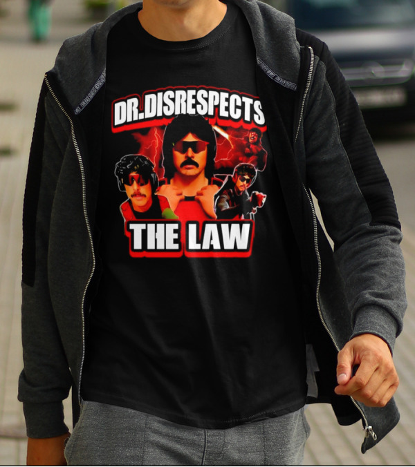 Dr Disrespects The Law Gamer Lightning Action T-Shirt
