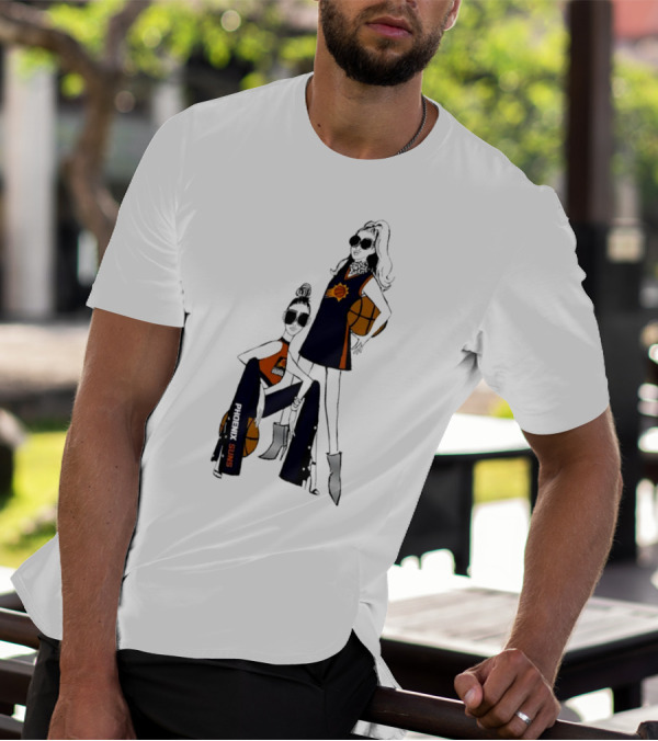 Phoenix Suns G-III 4Her Basketball Girls Fitted Fashion T-Shirt