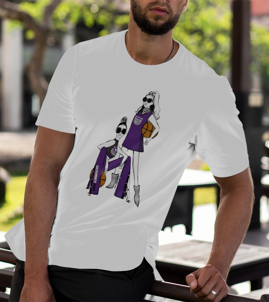 Sacramento Kings G-III 4Her Basketball Girls Fashion T-Shirt