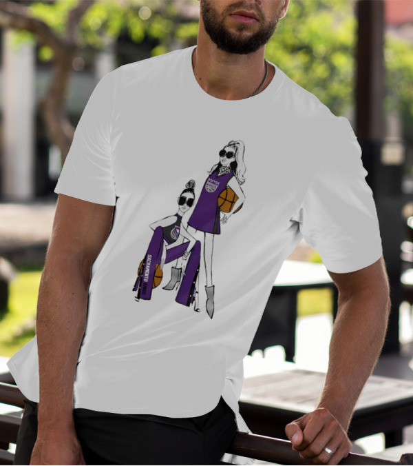 Sacramento Kings G-III 4Her Basketball Girls Fashion T-Shirt
