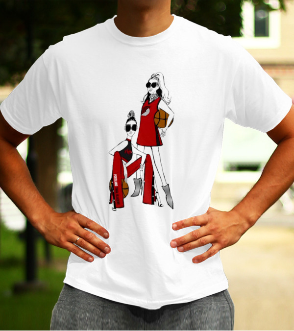 Portland Trail Blazers Rip City Basketball G-III 4Her Girls Fitted T-Shirt