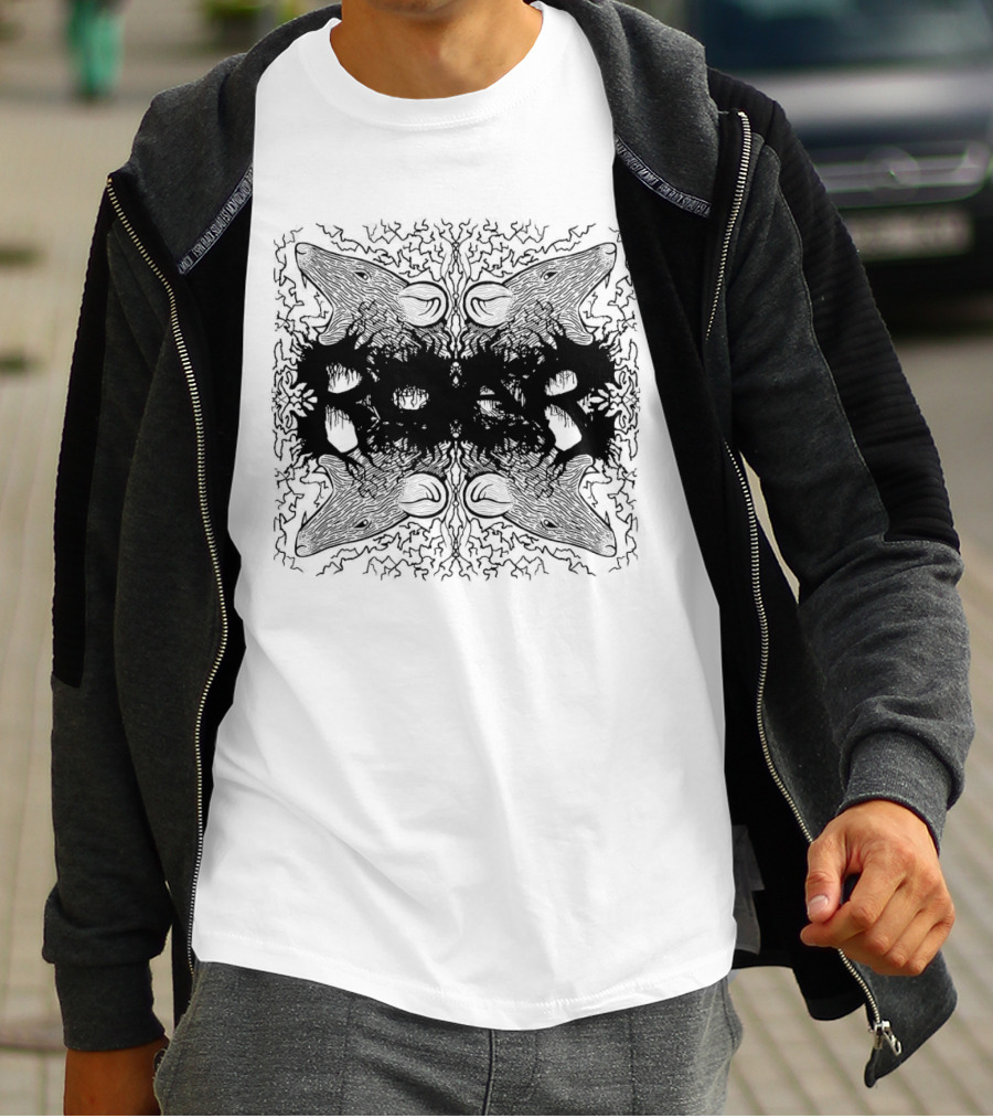 Rat King Mirror Rats Symmetrical T-Shirt