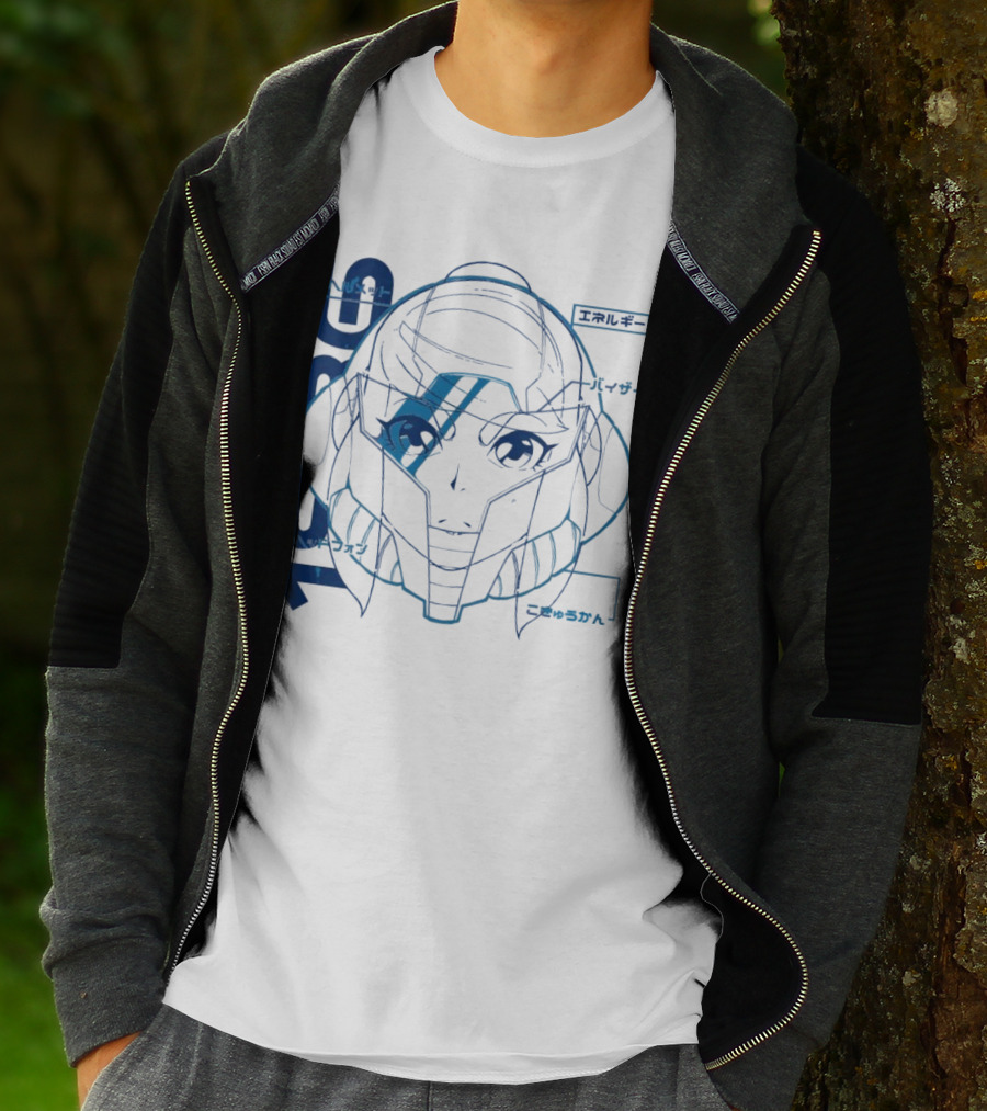 Samus Aran Metroid Heroine 1986 Visor Energy Icon Japanese T-Shirt