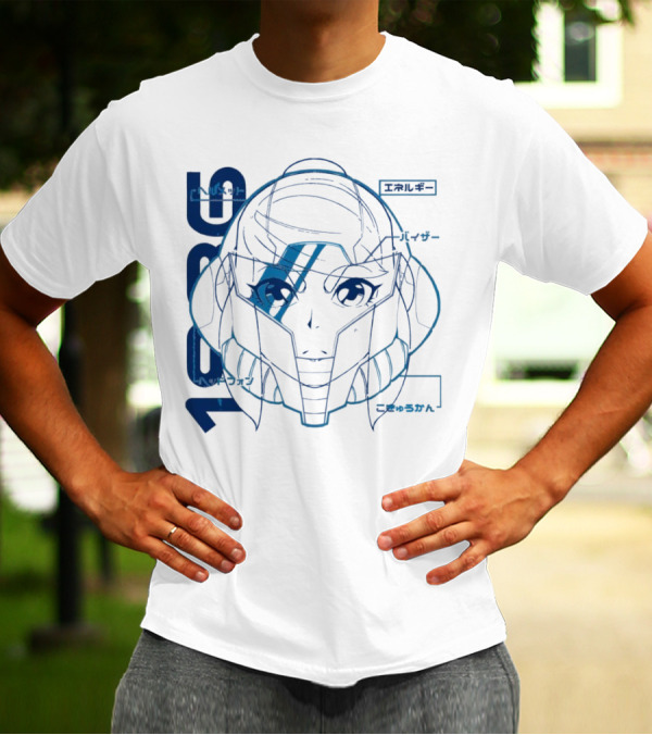 Samus Aran Metroid Heroine 1986 Visor Energy Icon Japanese T-Shirt
