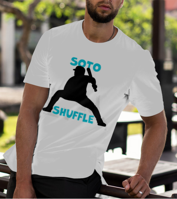 New York Yankees Soto Shuffle Silhouette Baseball Stance T-Shirt
